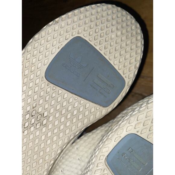 ADIDAS ORIGINALS white / tactile blue Pharrell Williams x Tennis Hu sneakers 7 - Picture 3 of 5